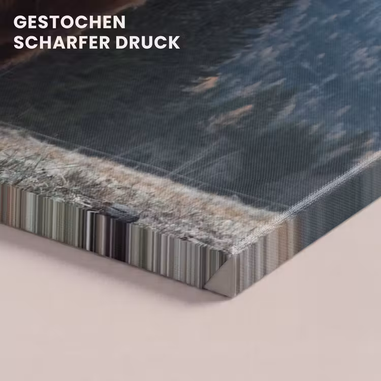 Schotse hooglander - Berg - Landschap - Bomen - Koe - Natuur canvas 2cm klein -Xsfeer8_DE