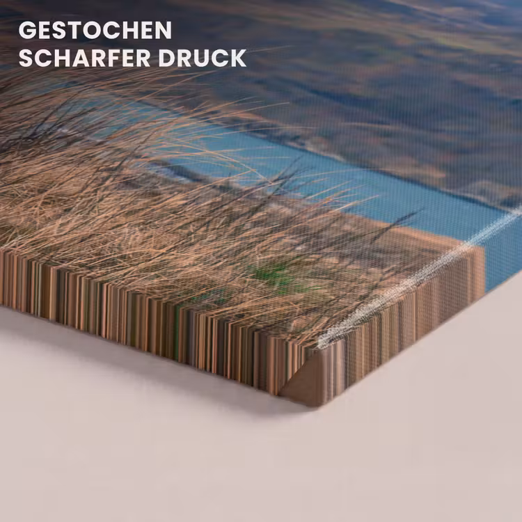 Schotse Hooglander - Berg - Water - Natuur - Koe canvas 2cm klein -closeup_print_DE
