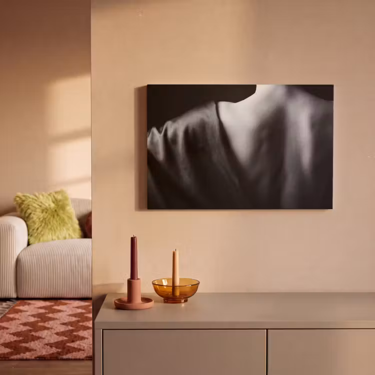 Schouder - Zijde - Rug - Zwart - Wit - Elegant canvas 2cm klein -sfeer1