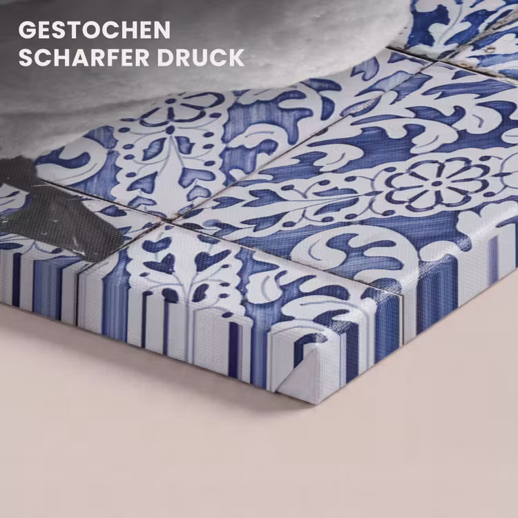 Zwaan - Kunst - Delfts blauw - Schilderij - Oude meesters canvas 2cm klein -closeup_print_DE