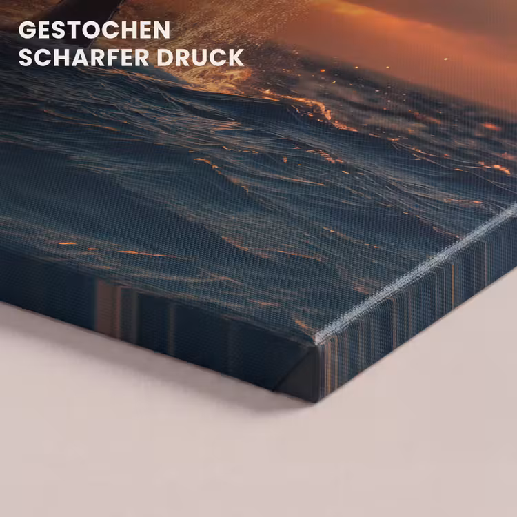 Walvis staart - Water - Zonsondergang canvas 2cm klein -closeup_print_DE