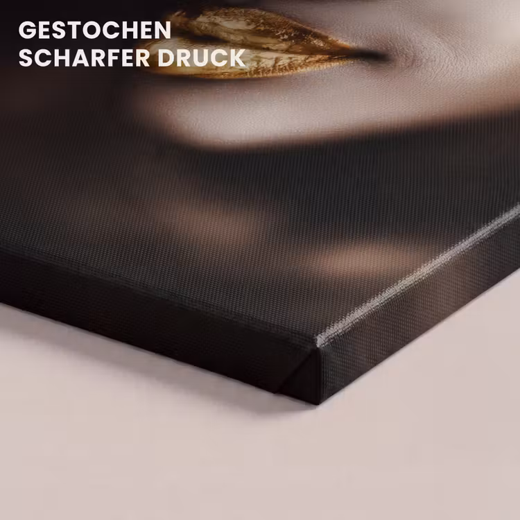 Black and Gold - Vrouw - Make up canvas 2cm klein -closeup_print_DE