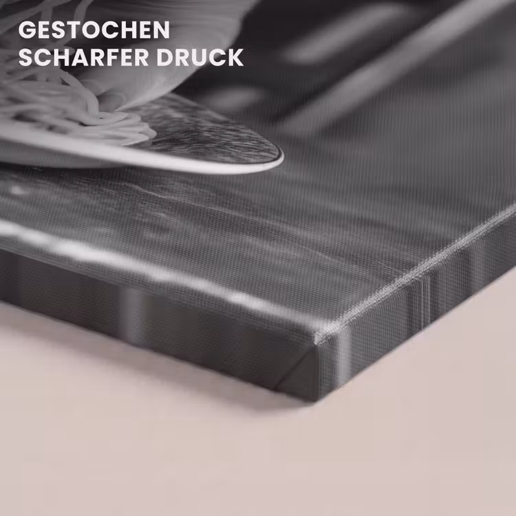 Varken - Schattig - Spaghetti - Zwart wit - Dier canvas 2cm klein -uniquesellingpoint_afwerking-onlywow_DE