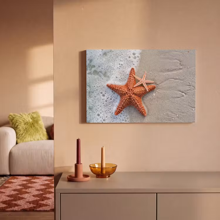 Zeester - Strand - Zee canvas 2cm klein -sfeer1