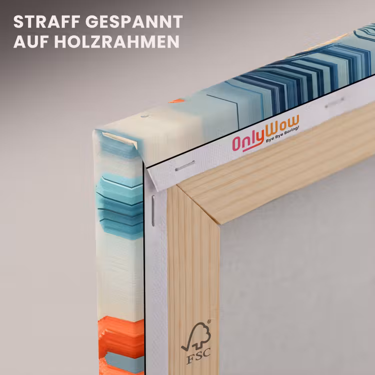 Zeesterren - Schelpen - Illustratie - Zand canvas 2cm klein -uniquesellingpoint_afwerking-onlywow_DE