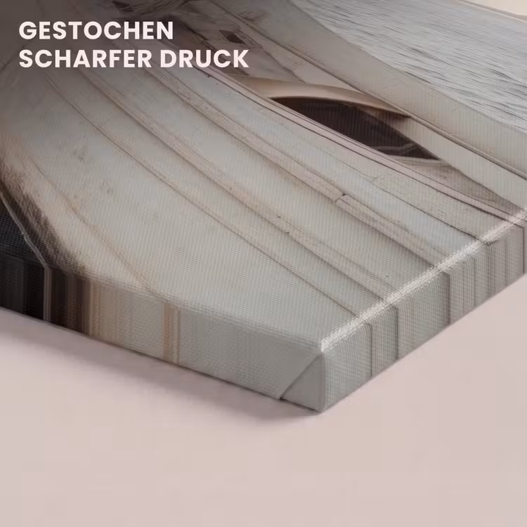 Zeilboot - Zee - Beige - Zon canvas 2cm klein -closeup_print_DE