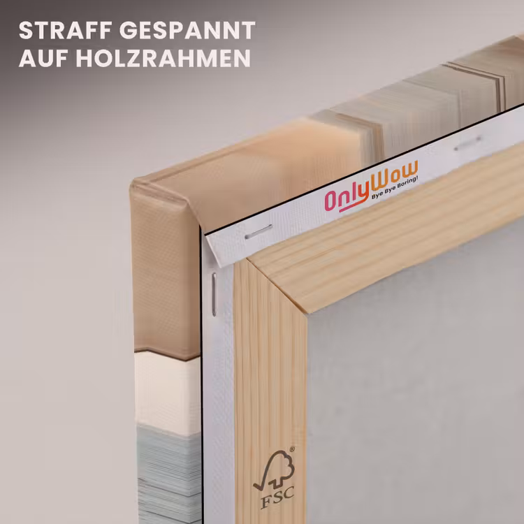 Zeilboot - Zee - Beige - Zon canvas 2cm klein -uniquesellingpoint_afwerking-onlywow_DE
