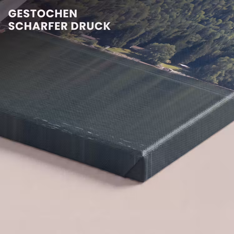 Zeilboot - Water - Bergen - Natuur - Groen canvas 2cm klein -closeup_print_DE