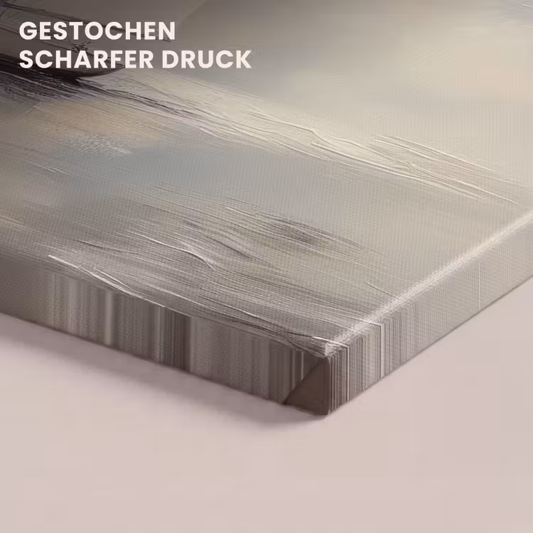 Zeilschip - Zee - Bewolkt canvas 2cm klein -closeup_print_DE