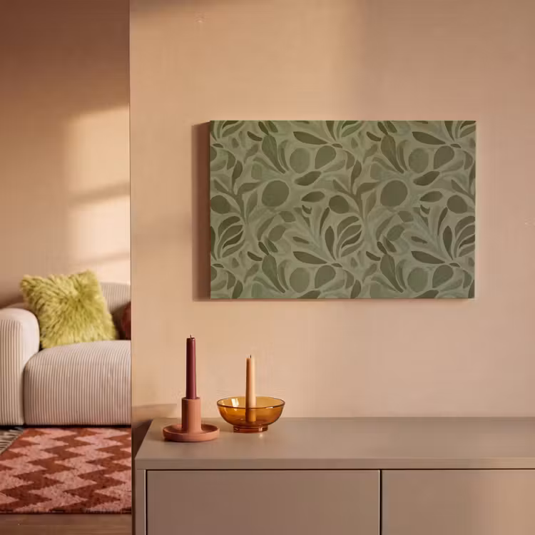 Sereen - Bladeren - Groen canvas 2cm klein 34 -sfeer1
