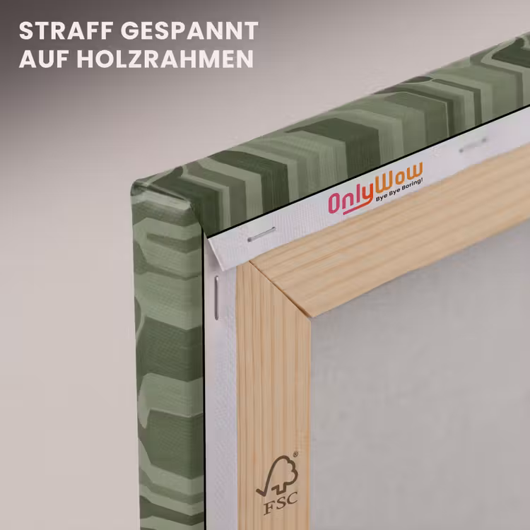 Sereen - Bladeren - Groen canvas 2cm klein 34 -uniquesellingpoint_afwerking-onlywow_DE