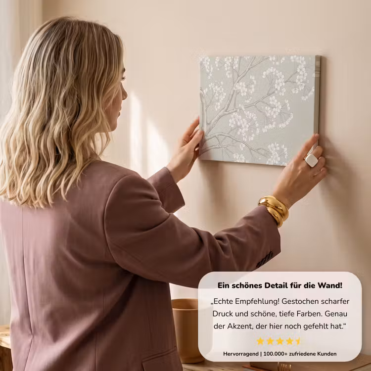 Sereen - Bloesem - Wit canvas 2cm klein -sfeer3