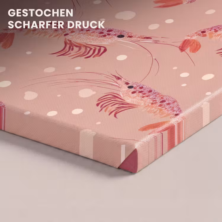 Garnalen - Stippen - Roze canvas 2cm klein 34 -uniquesellingpoint_afwerking-onlywow_DE