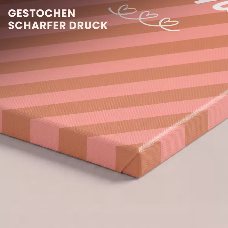 Simmer - Hartjes - Strepen - Roze canvas 2cm klein -uniquesellingpoint_afwerking-onlywow_DE