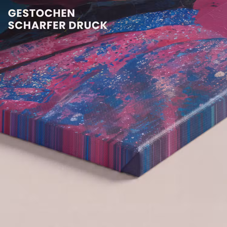 Zingende man - Glitterjas - Microfoon canvas 2cm klein -uniquesellingpoint_afwerking-onlywow_DE