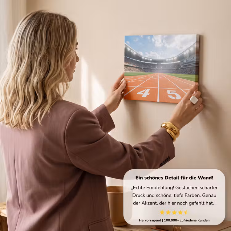 Sintelbaan - Stadion - Sport -Oranje canvas 2cm klein -Xsfeer7_DE