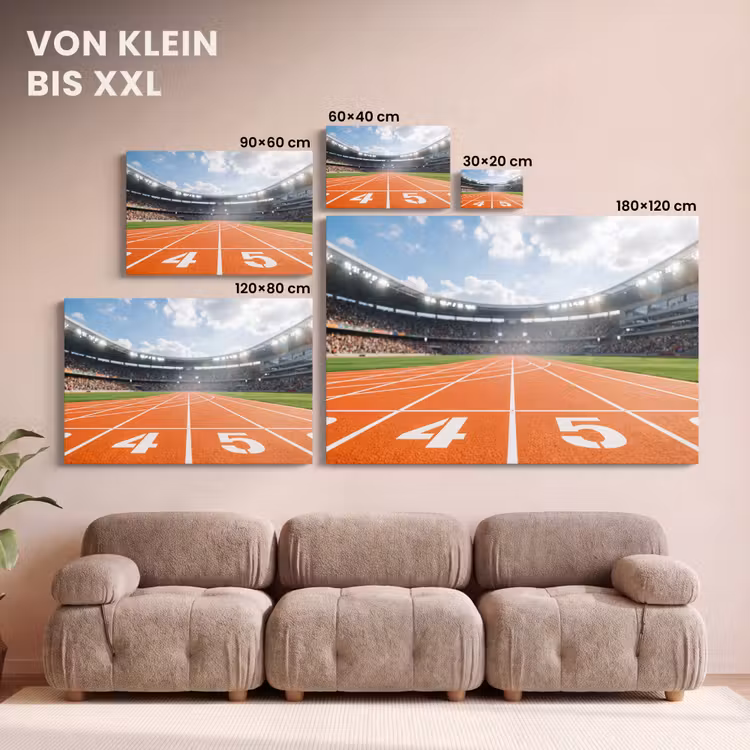 Sintelbaan - Stadion - Sport -Oranje canvas 2cm klein -Xsfeer8_DE