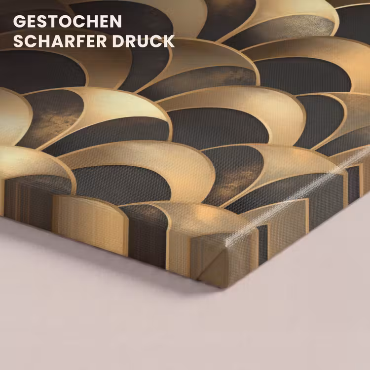 Schubben - Structuur - Goud canvas 2cm klein 34 -closeup_print_DE