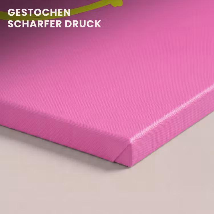 Smiley - Vrolijk - Roze canvas 2cm klein -uniquesellingpoint_afwerking-onlywow_DE