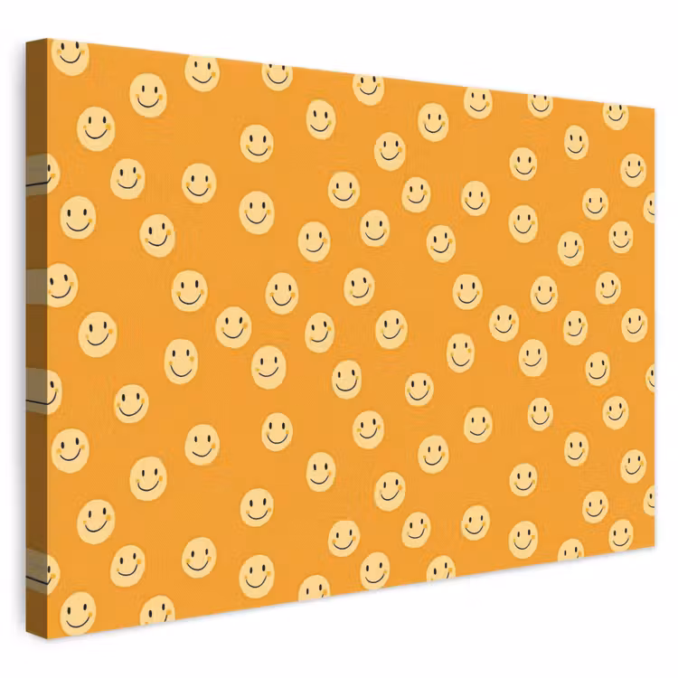 Smileys - Retro - Heel canvas 2cm klein 34 -3d
