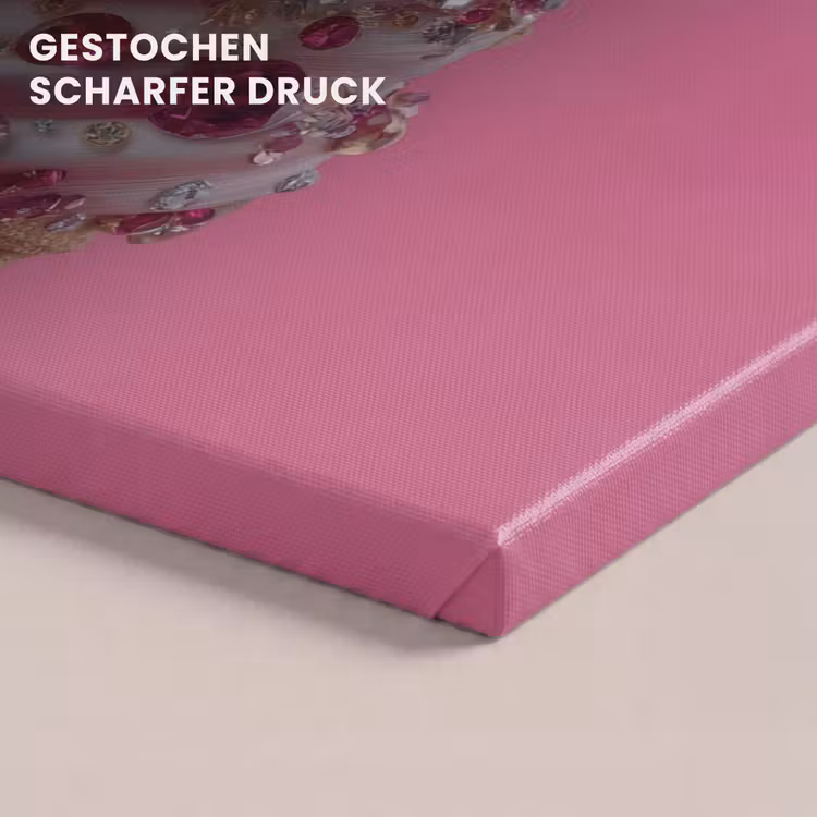 Softijs - Edelstenen - Roze - Hoorntje canvas 2cm klein -closeup_print_DE