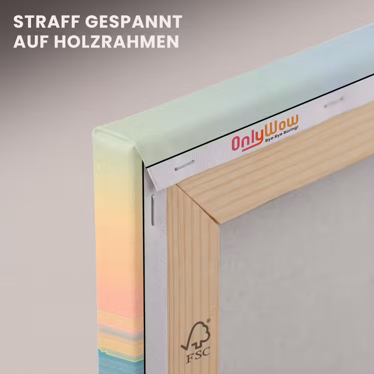 Zomerlicht - Strand - Fonkelende accenten canvas 2cm klein -uniquesellingpoint_afwerking-onlywow_DE