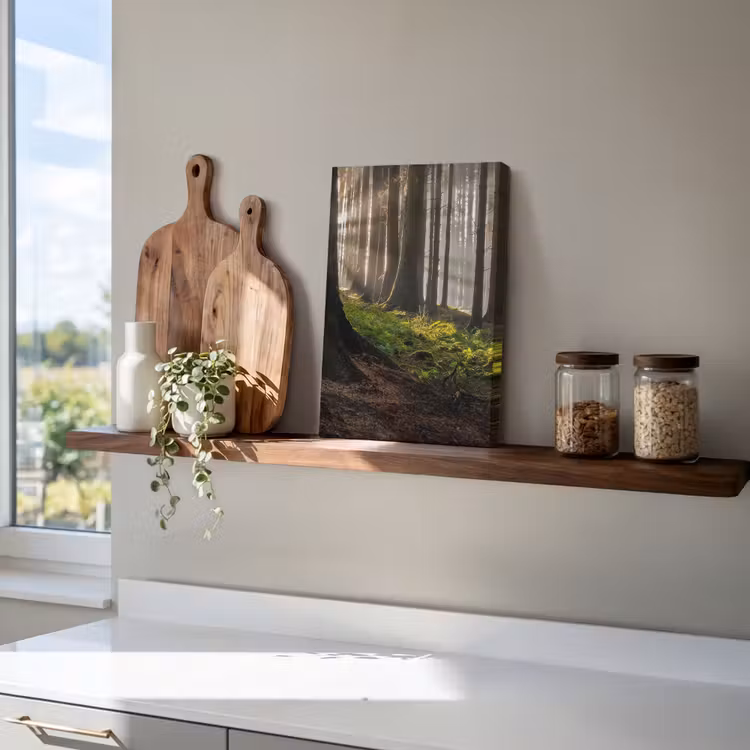 Zon - Takken - Bomen - Bos - Natuur canvas 2cm klein -uniquesellingpoint_afwerking-onlywow_DE