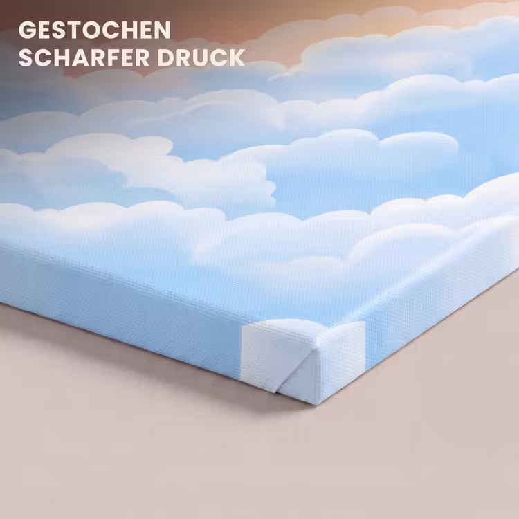 Zon - Vogels - Lucht - Natuur - Geel canvas 2cm klein -closeup_print_DE