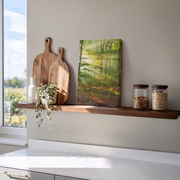 Zon - Bos - Bomen - Natuur - Herfst canvas 2cm klein -uniquesellingpoint_afwerking-onlywow_DE