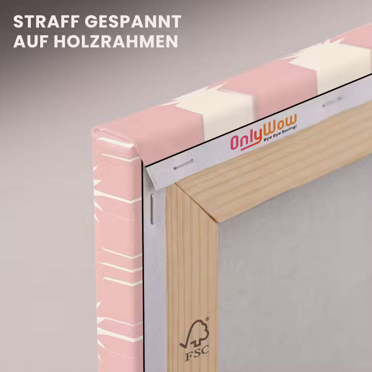 Zonnen - Patroon - Roze canvas 2cm klein 34 -uniquesellingpoint_afwerking-onlywow_DE