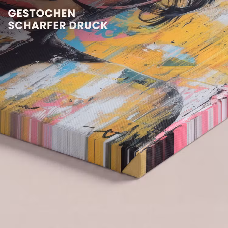Zonnebril - Vrouw - Kleurrijk - Verfspetters canvas 2cm klein -uniquesellingpoint_afwerking-onlywow_DE