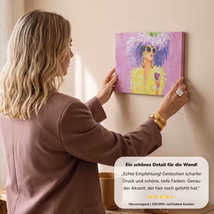 Zonnebril - Vrouw - Jas - Veren canvas 2cm klein -Xsfeer7_DE