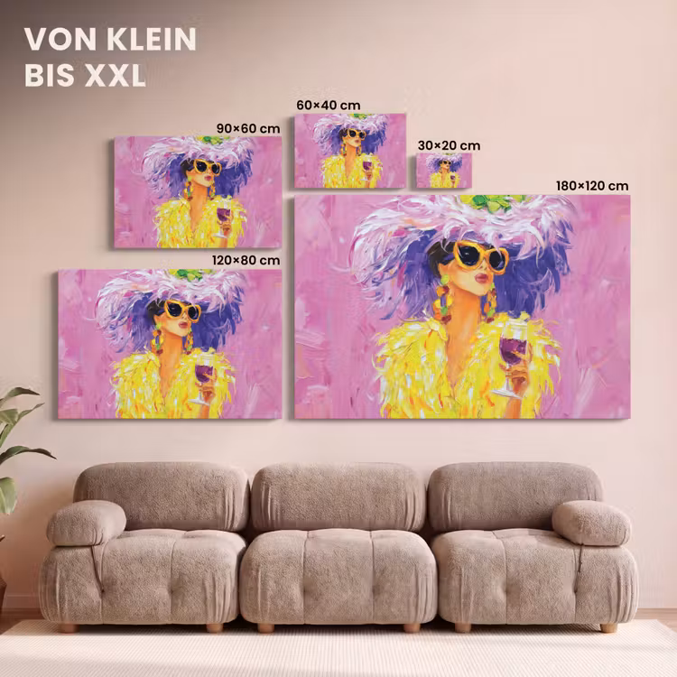 Zonnebril - Vrouw - Jas - Veren canvas 2cm klein -Xsfeer8_DE