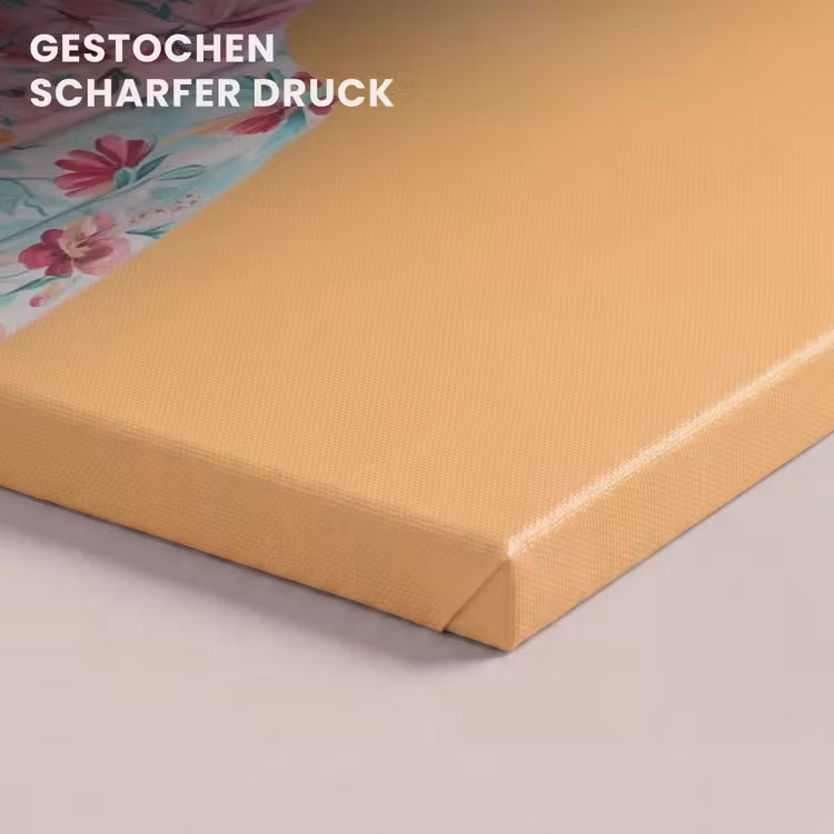 Zonnebril - Kat - Sjaal - Bloemen canvas 2cm klein -uniquesellingpoint_afwerking-onlywow_DE