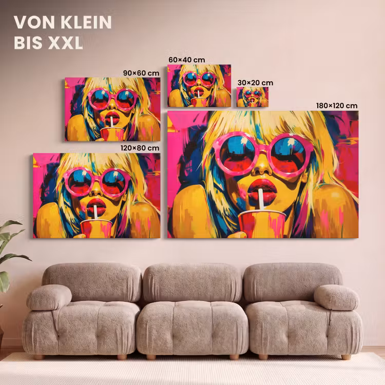 Zonnebril - Roze - Vrouw - Rietje canvas 2cm klein -Xsfeer8_DE