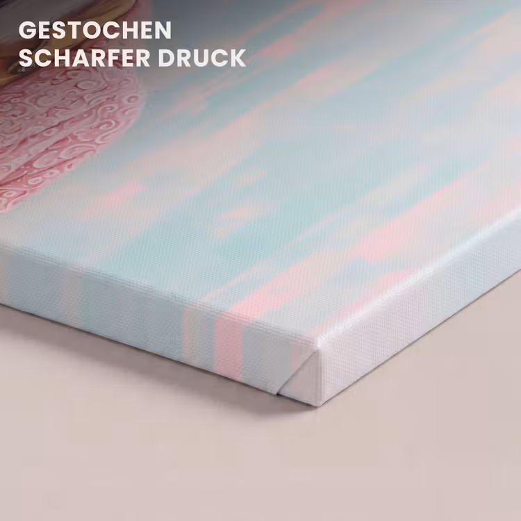 Zonnebril - Roze - Geit - Horen canvas 2cm klein -closeup_print_DE