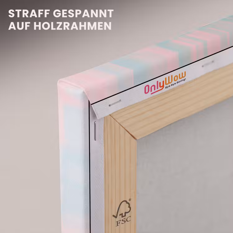 Zonnebril - Roze - Geit - Horen canvas 2cm klein -uniquesellingpoint_afwerking-onlywow_DE
