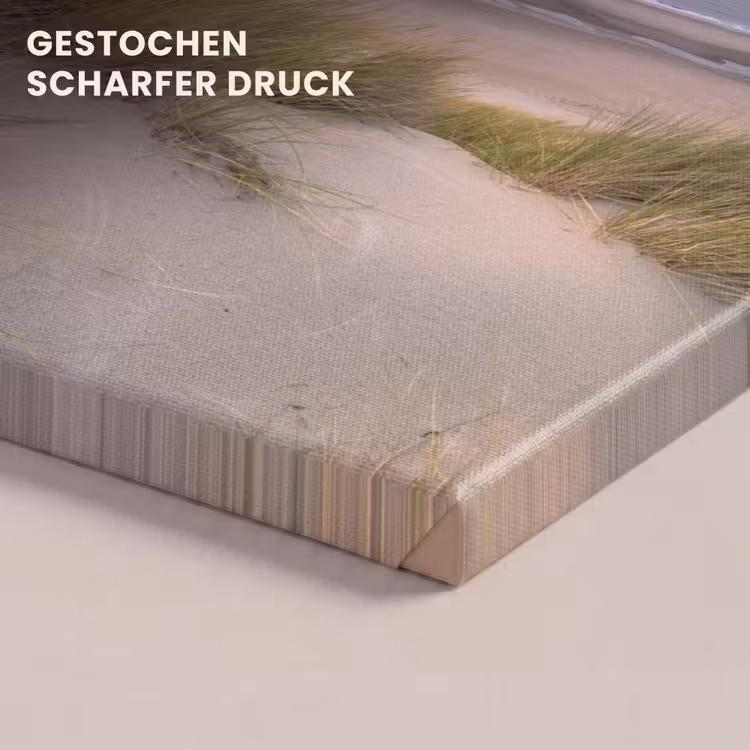 Zonsondergang - Duin - Strand - Planten - Zee canvas 2cm klein -closeup_print_DE
