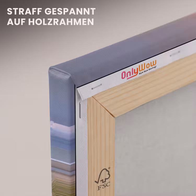 Zonsondergang - Duin - Strand - Planten - Zee canvas 2cm klein -uniquesellingpoint_afwerking-onlywow_DE