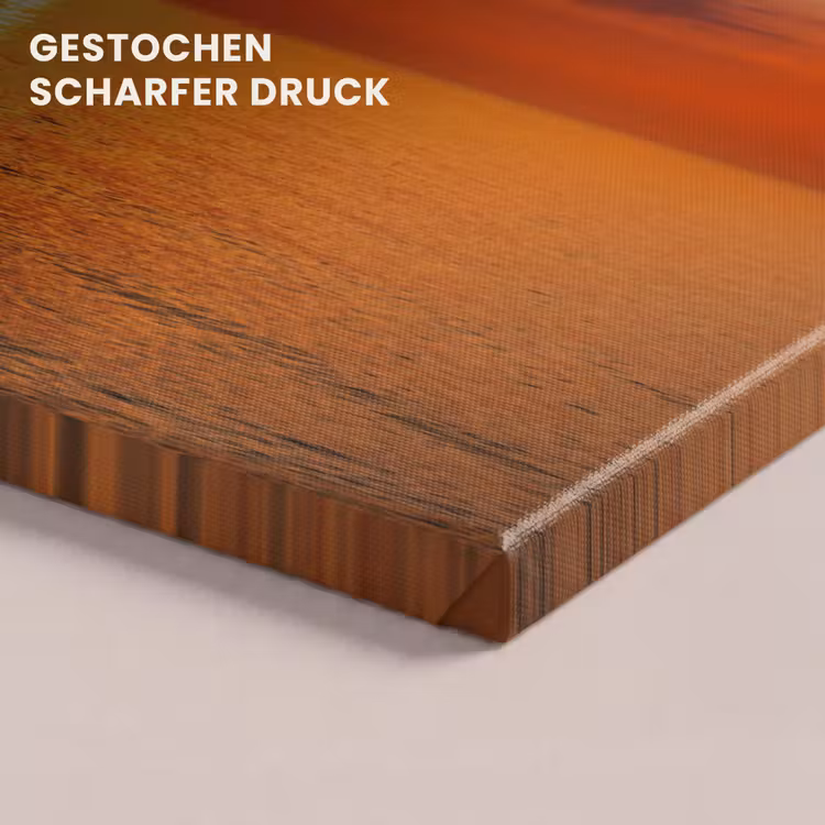 Zonsondergang - Zee - Lucht - Oranje - Horizon - Water canvas 2cm klein -closeup_print_DE