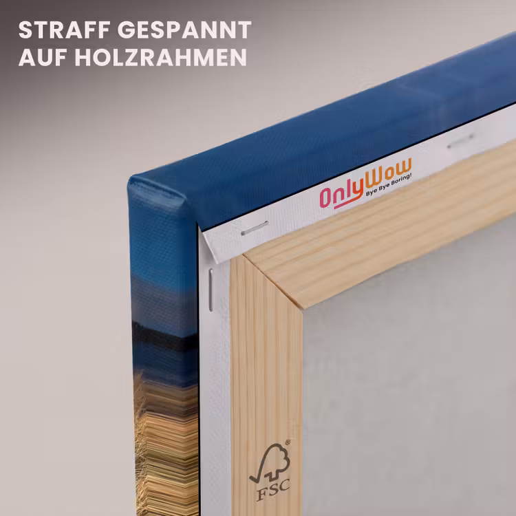 Zonsondergang - Strand - Duin - Gras - Bank canvas 2cm klein -uniquesellingpoint_afwerking-onlywow_DE