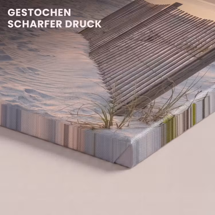 Zonsondergang - Strand - Zand canvas 2cm klein -closeup_print_DE