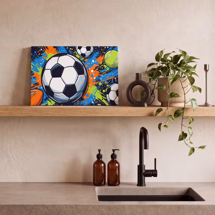 Sport - Ballen - Kleurrijk canvas 2cm klein -closeup_print_DE
