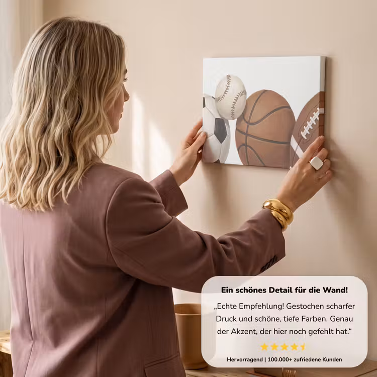 Sport - Ballen - Illustratie canvas 2cm klein -Xsfeer7_DE