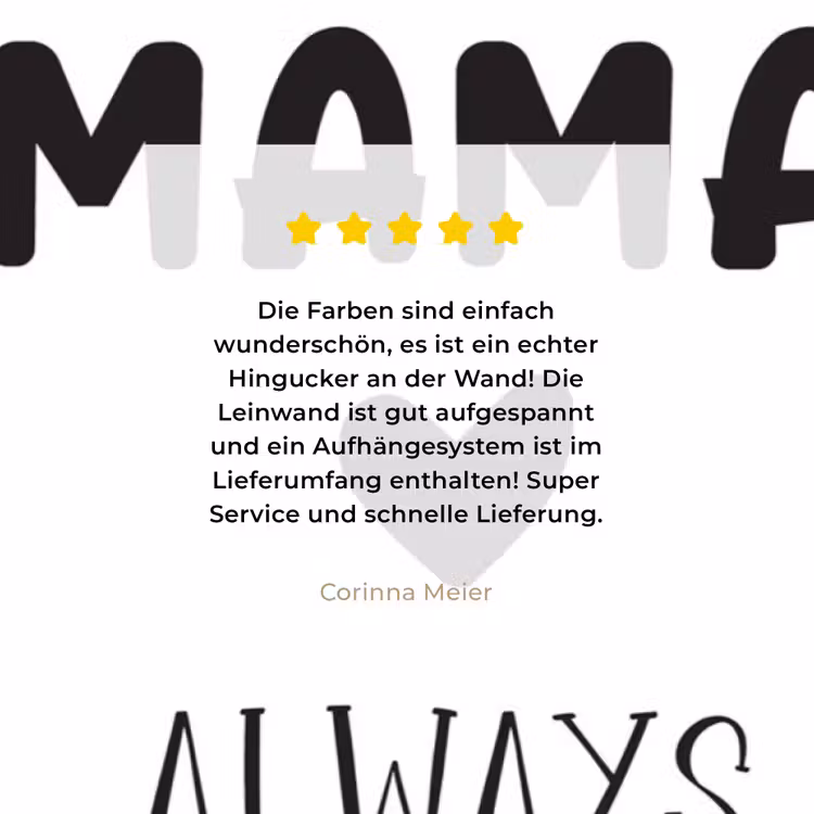 Spreuken - Hotel mama always open - Quotes - Mama canvas 2cm klein -Xsfeer7_DE