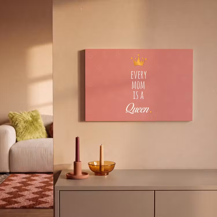 Spreuken - Every mom is a queen - Quotes - Mama canvas 2cm klein -sfeer1