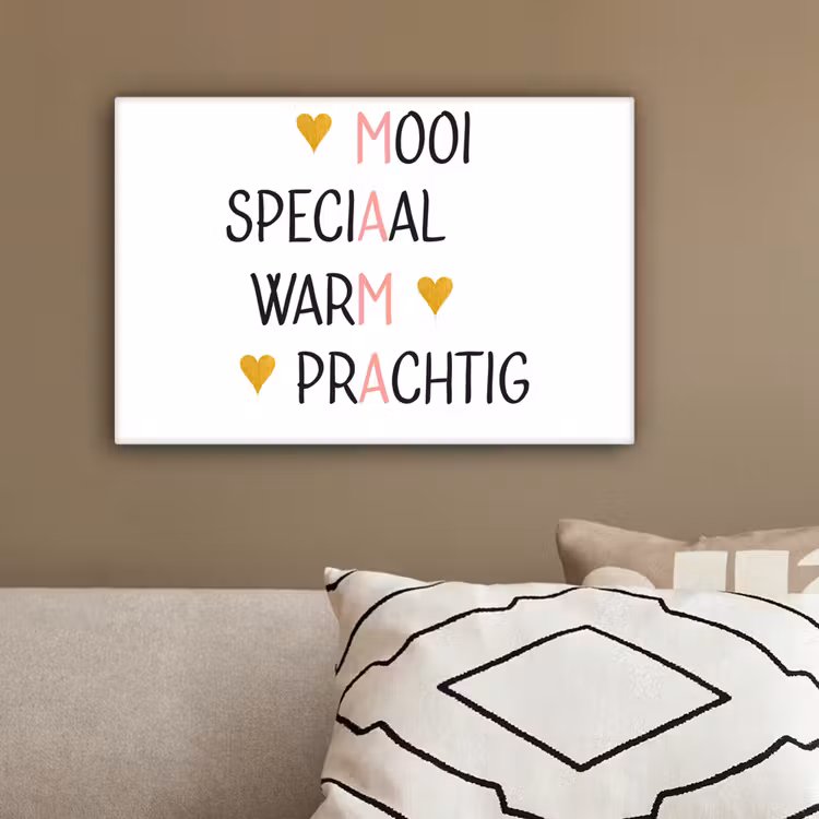 Spreuken - Mama - Quotes canvas 2cm klein -sfeer3
