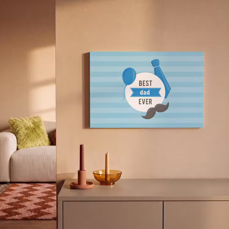 Spreuken - Quotes - Best dad ever - Vader canvas 2cm klein -sfeer1