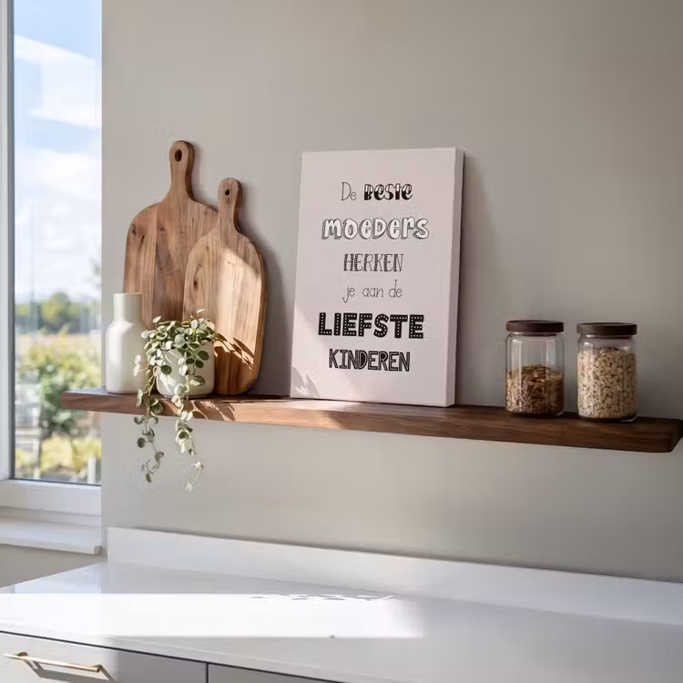 Spreuken - Quotes De Beste Moeders Hebben De Liefste Kinderen - Moederdag - Mama cadeau canvas 2cm klein -atmosphere_sfeer3_global