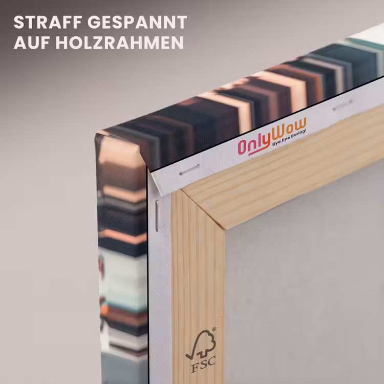 Stad - Mensen - Astronaut - Wit canvas 2cm klein -uniquesellingpoint_afwerking-onlywow_DE